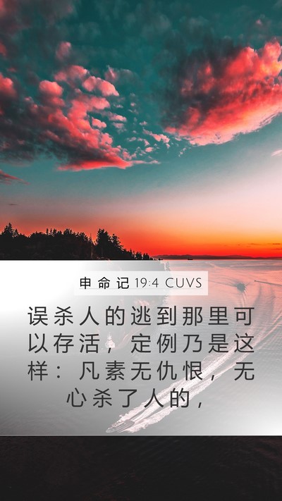 申 命 记 19:4 CUVS Bible Verse Image