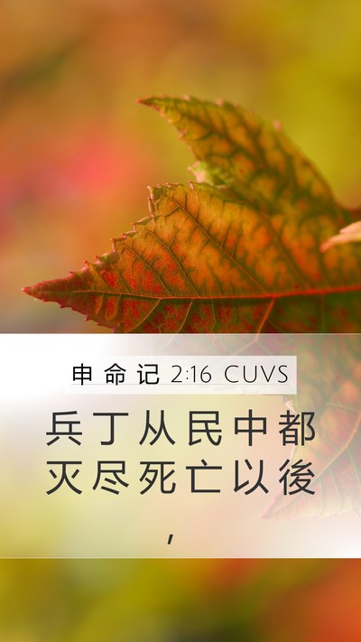 申 命 记 2:16 CUVS Bible Verse Image