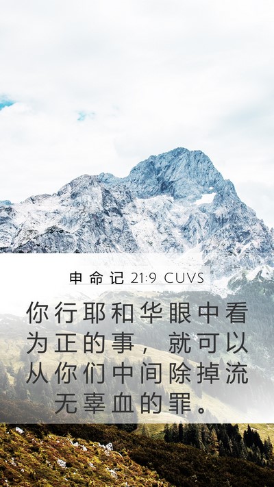 申 命 记 21:9 CUVS Bible Verse Image
