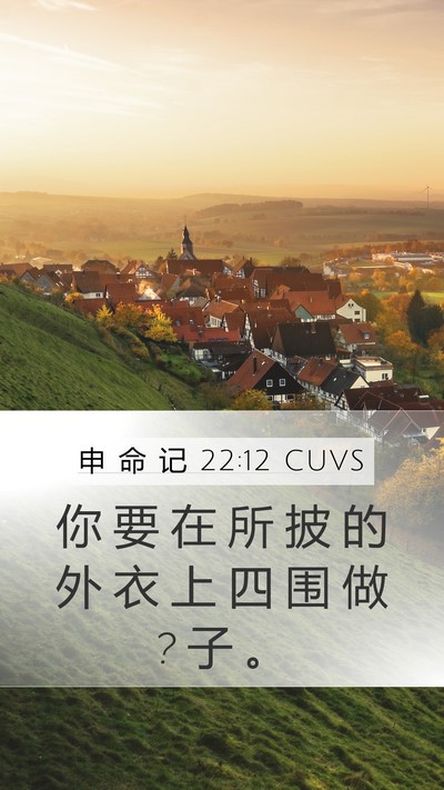 申 命 记 22:12 CUVS Bible Verse Image