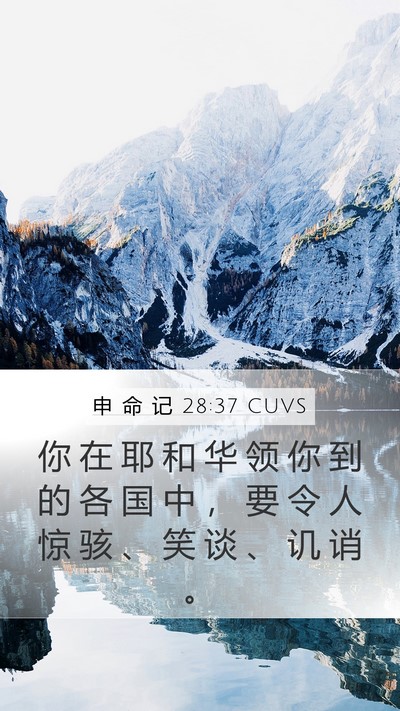 申 命 记 28:37 CUVS Bible Verse Image