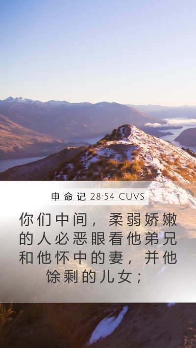 申 命 记 28:54 CUVS Bible Verse Image