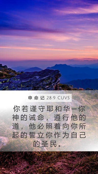申 命 记 28:9 CUVS Bible Verse Image