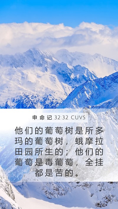 申 命 记 32:32 CUVS Bible Verse Image