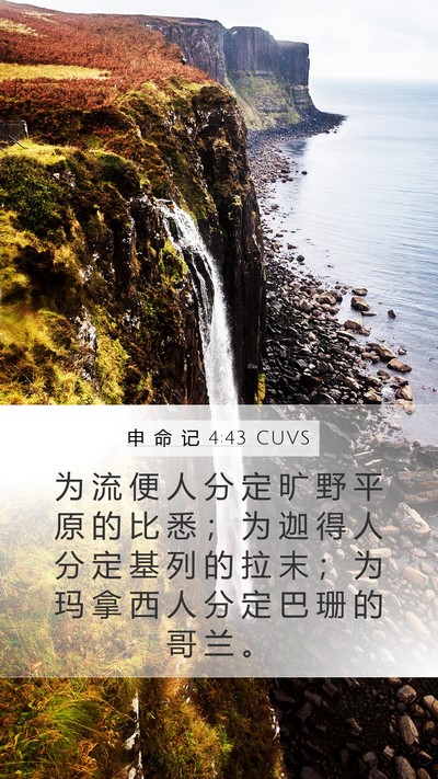 申 命 记 4:43 CUVS Bible Verse Image