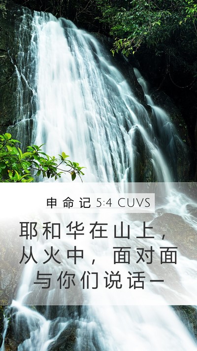 申 命 记 5:4 CUVS Bible Verse Image