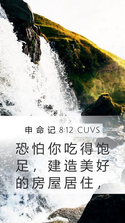 申 命 记 8:12 CUVS Bible Verse Image