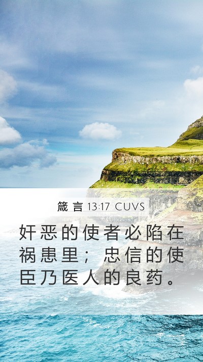 箴 言 13:17 CUVS Bible Verse Image