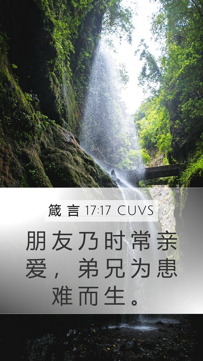 箴 言 17:17 CUVS Bible Verse Image