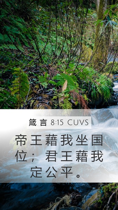 箴 言 8:15 CUVS Bible Verse Image