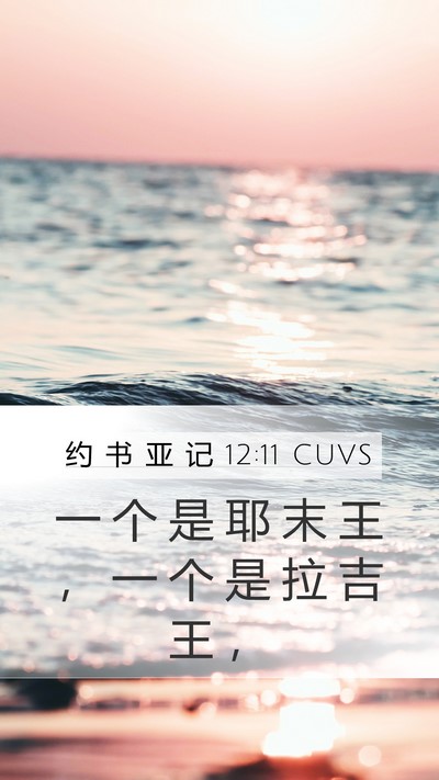 约 书 亚 记 12:11 CUVS Bible Verse Image