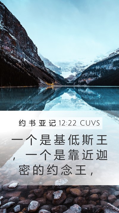 约 书 亚 记 12:22 CUVS Bible Verse Image