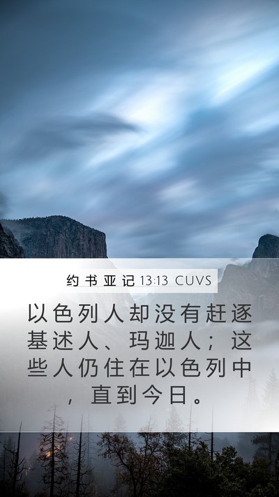 约 书 亚 记 13:13 CUVS Bible Verse Image