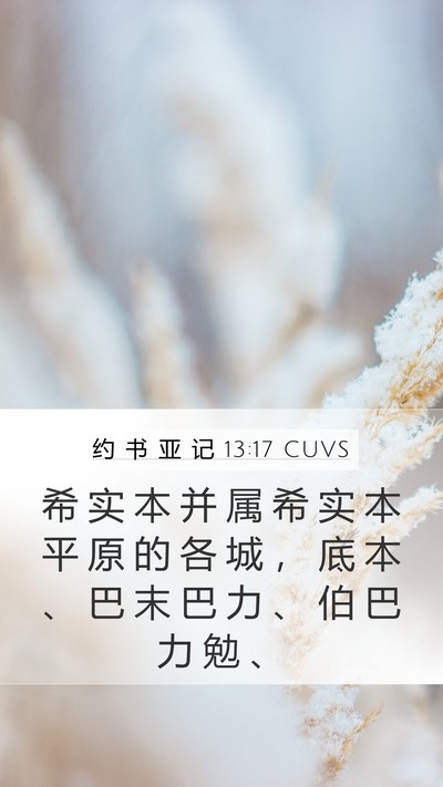 约 书 亚 记 13:17 CUVS Bible Verse Image