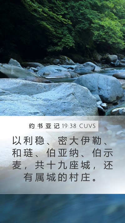 约 书 亚 记 19:38 CUVS Bible Verse Image