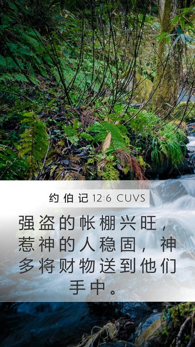 约 伯 记 12:6 CUVS Bible Verse Image