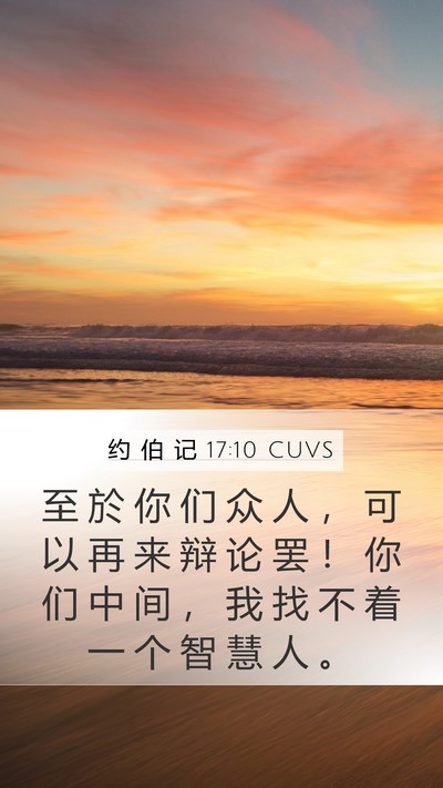 约 伯 记 17:10 CUVS Bible Verse Image
