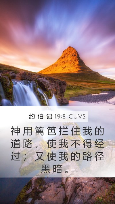 约 伯 记 19:8 CUVS Bible Verse Image