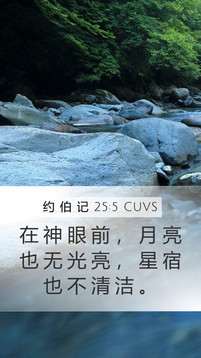 约 伯 记 25:5 CUVS Bible Verse Image