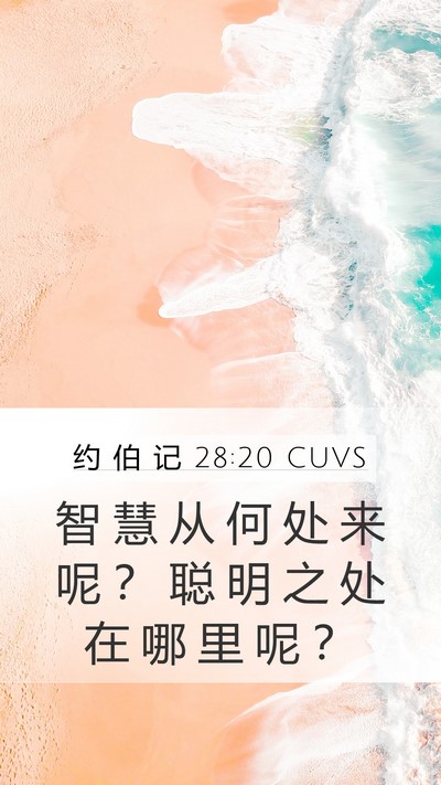约 伯 记 28:20 CUVS Bible Verse Image