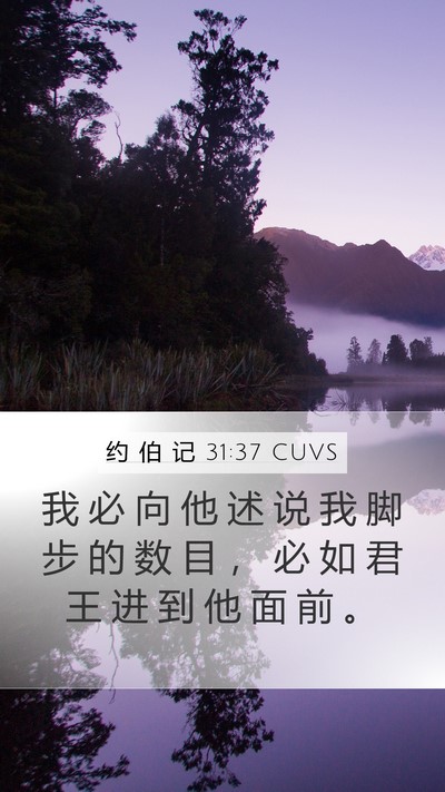 约 伯 记 31:37 CUVS Bible Verse Image