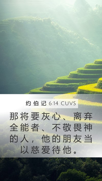 约 伯 记 6:14 CUVS Bible Verse Image