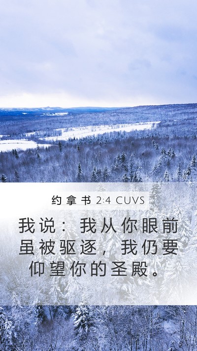 约 拿 书 2:4 CUVS Bible Verse Image