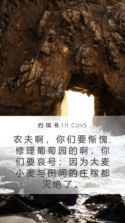 约 珥 书 1:11 CUVS Bible Verse Image
