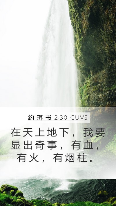 约 珥 书 2:30 CUVS Bible Verse Image