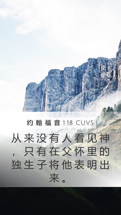 约 翰 福 音 1:18 CUVS Bible Verse Image