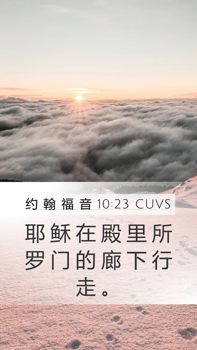 约 翰 福 音 10:23 CUVS Bible Verse Image