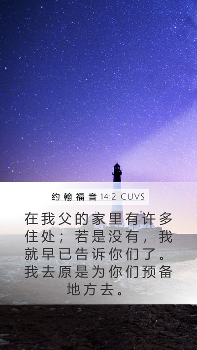 约 翰 福 音 14:2 CUVS Bible Verse Image