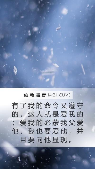 约 翰 福 音 14:21 CUVS Bible Verse Image