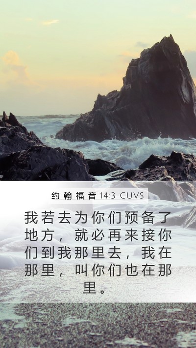 约 翰 福 音 14:3 CUVS Bible Verse Image