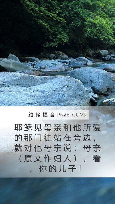 约 翰 福 音 19:26 CUVS Bible Verse Image