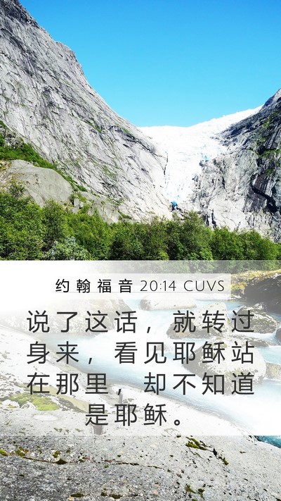 约 翰 福 音 20:14 CUVS Bible Verse Image