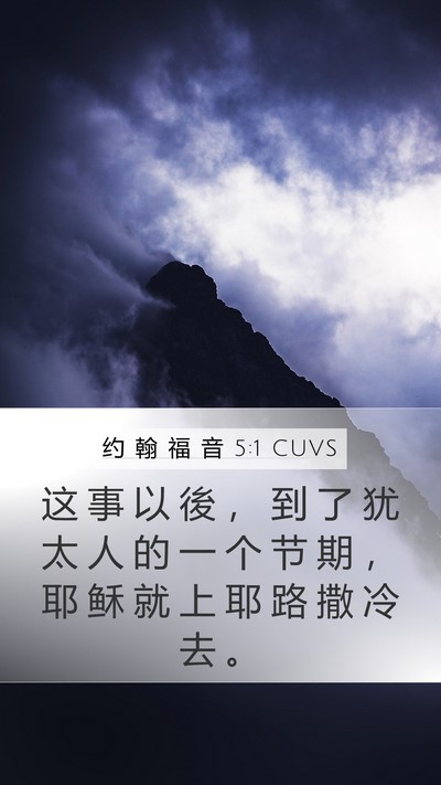 约 翰 福 音 5:1 CUVS Bible Verse Image