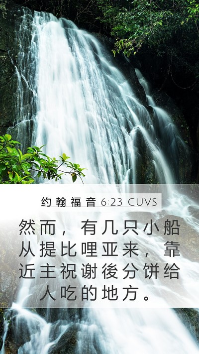 约 翰 福 音 6:23 CUVS Bible Verse Image
