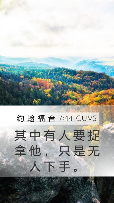约 翰 福 音 7:44 CUVS Bible Verse Image
