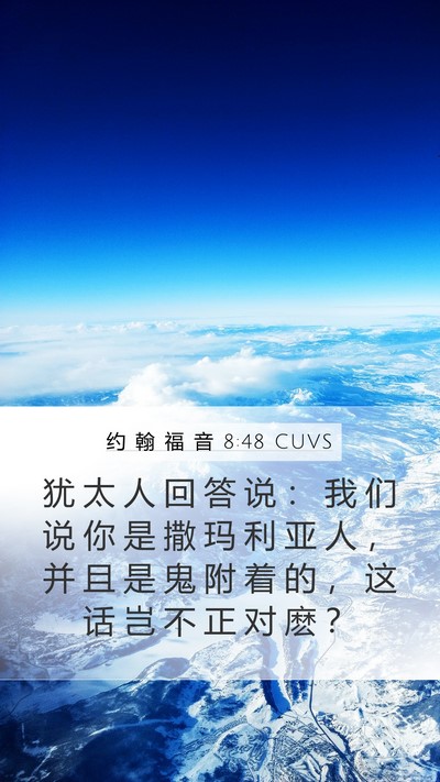 约 翰 福 音 8:48 CUVS Bible Verse Image