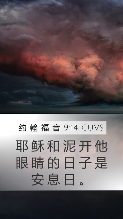 约 翰 福 音 9:14 CUVS Bible Verse Image