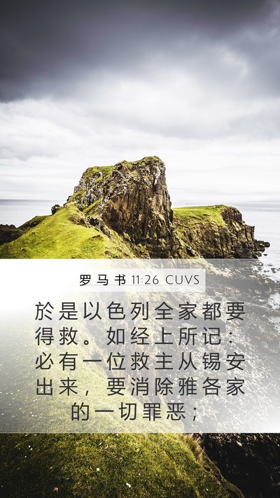 罗 马 书 11:26 CUVS Bible Verse Image