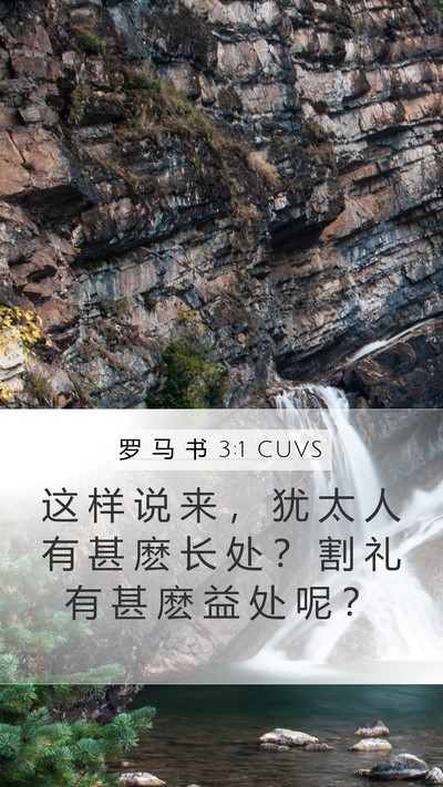 罗 马 书 3:1 CUVS Bible Verse Image