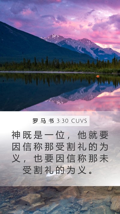 罗 马 书 3:30 CUVS Bible Verse Image