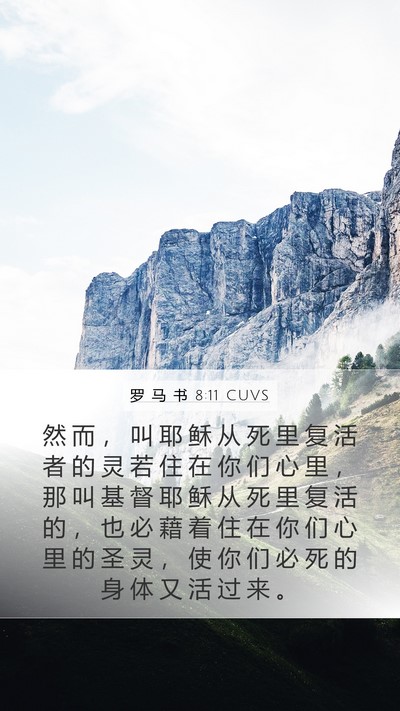 罗 马 书 8:11 CUVS Bible Verse Image