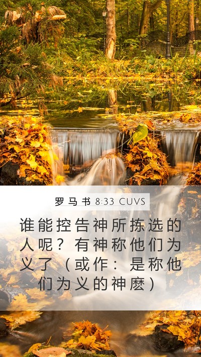 罗 马 书 8:33 CUVS Bible Verse Image
