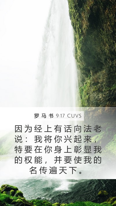 罗 马 书 9:17 CUVS Bible Verse Image