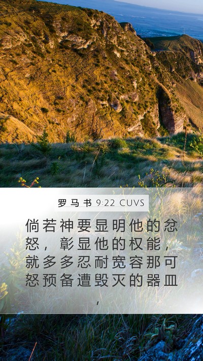 罗 马 书 9:22 CUVS Bible Verse Image