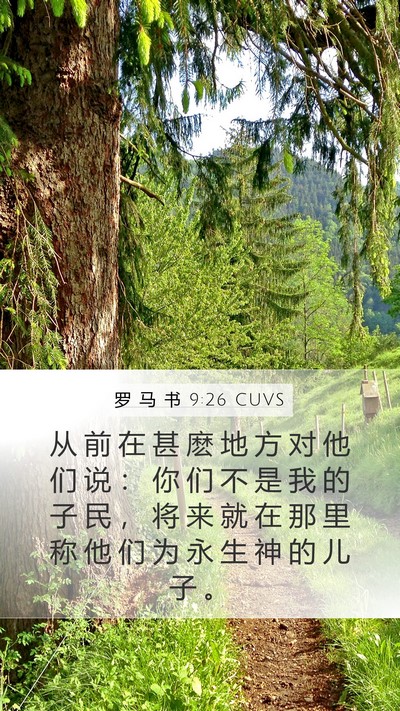 罗 马 书 9:26 CUVS Bible Verse Image