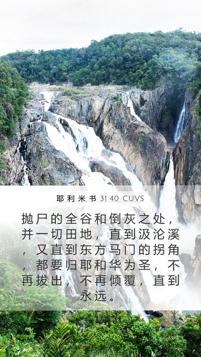 耶 利 米 书 31:40 CUVS Bible Verse Image